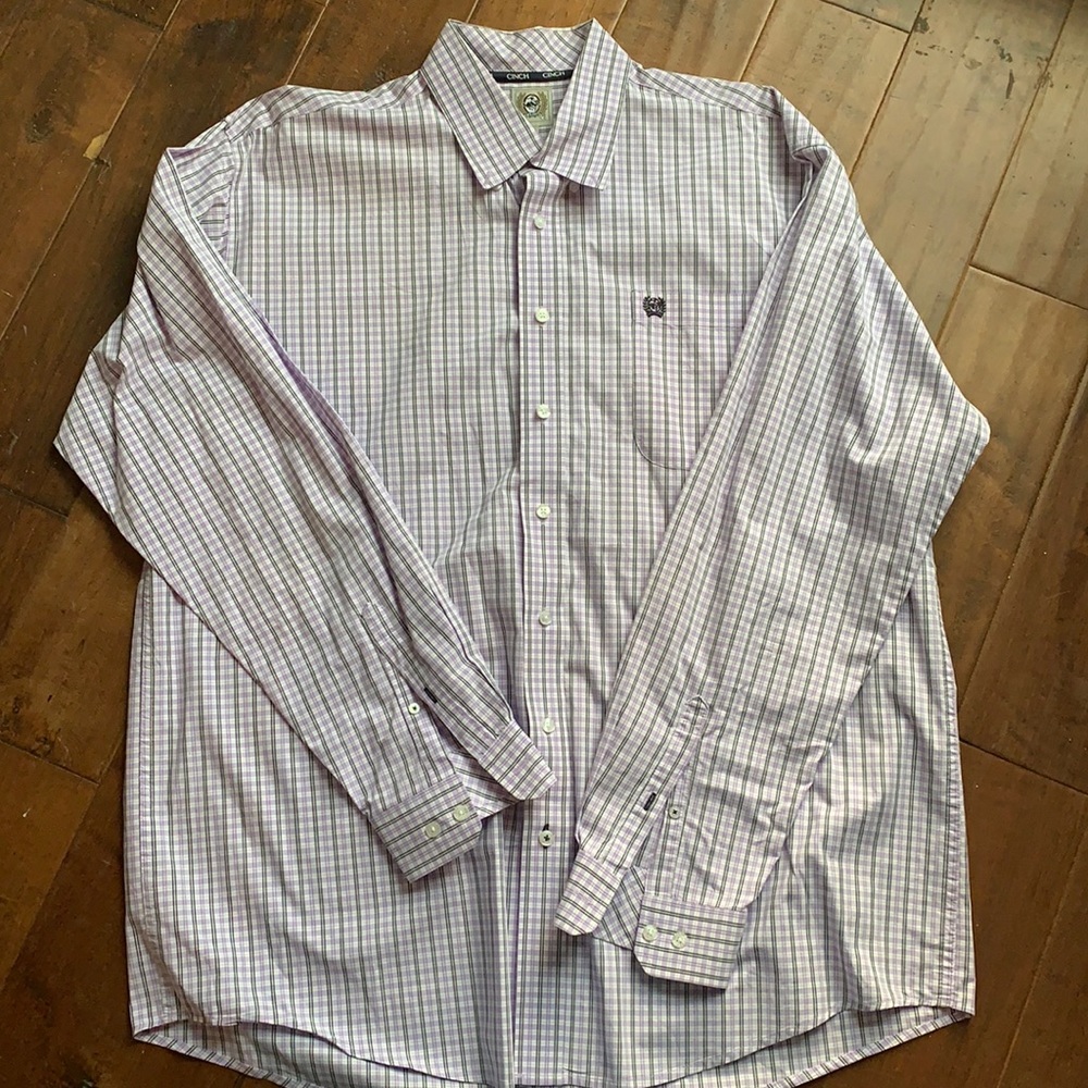 Men’s cinch long sleeve button shirt